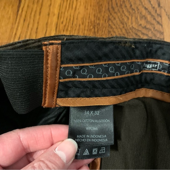 Haggar 34W x 32L chocolate brown classic fit corduroy pants - Picture 5 of 6